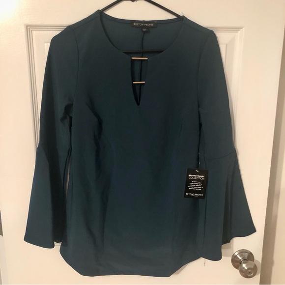 Boston Proper Beyond Travel Tunic Top Size S - Picture 1 of 5